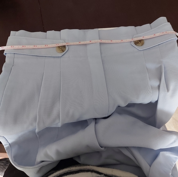 Ann Taylor The Paperbag Ankle Pant - light blue -NWT - Picture 8 of 13